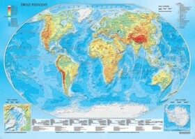 Świat fizyczny z elementami ekologii / mapa ćwiczeniowa hipsometryczna